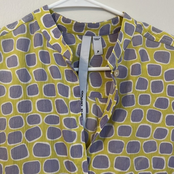 Debra seriously 100% silk Marimekko inspired print size small - Picture 7 of 9